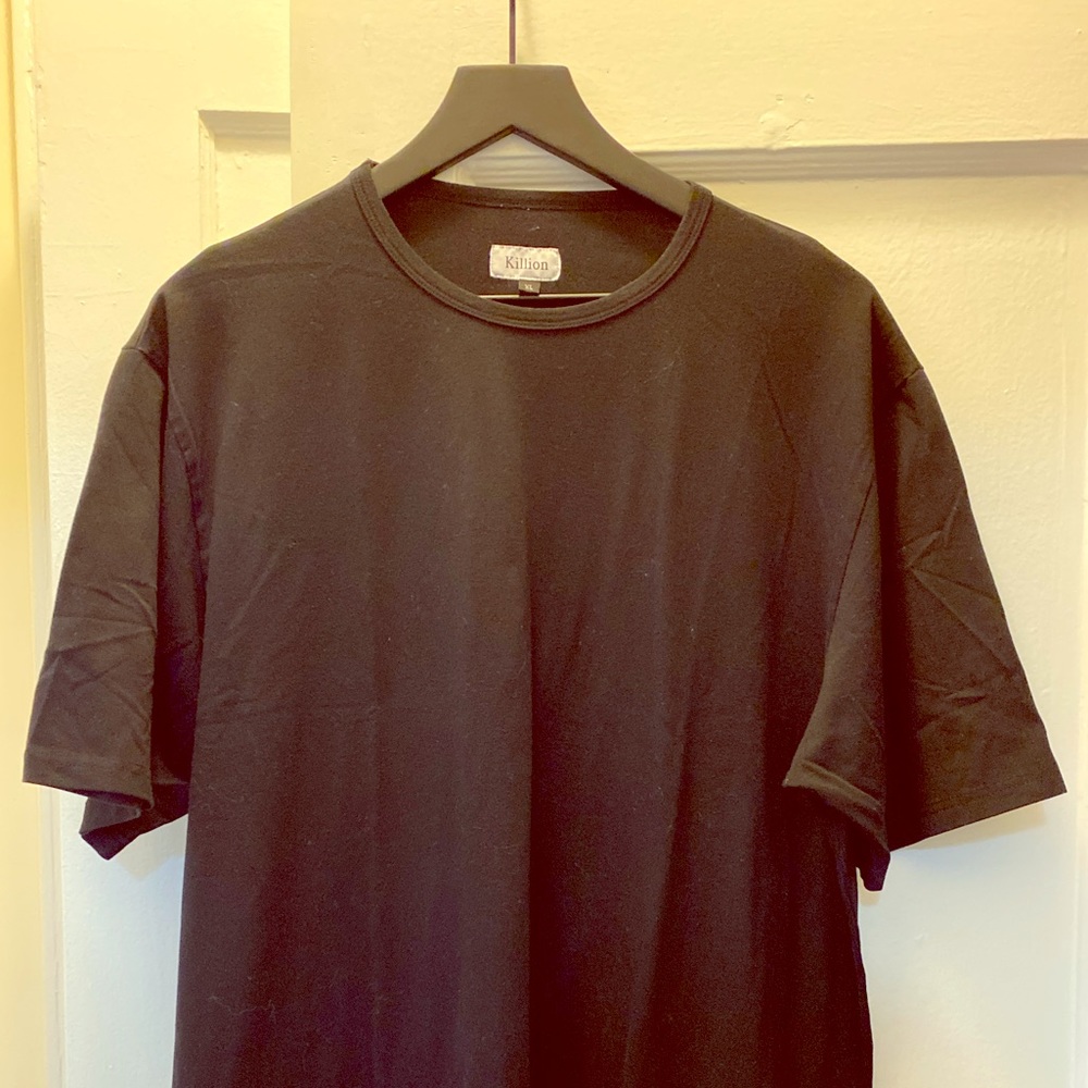 BLACK XTRA LONG street wear tee by KILLION
